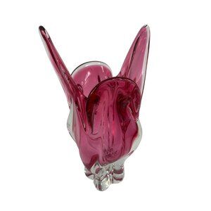 VTG 60s Chribska Vase designer Joseph Hospodka Art Glass 8819 Czech Republic